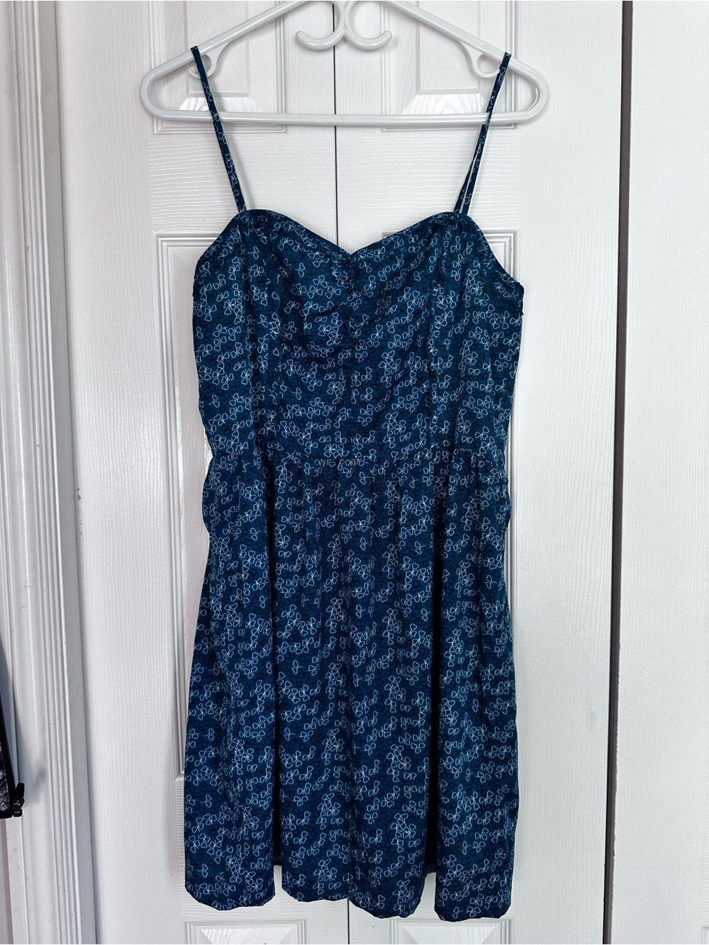 Cooperative Navy Blue Floral Mini Dress